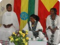 14 Three beautifully dressed ladies prepared a coffee ceremony