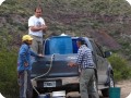 6. nov 2014 mendoza el challao. bringing water for the waterboxx planting 1