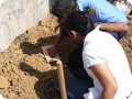 30 Commander Singh and his wife plant the second Groasis waterboxx in India