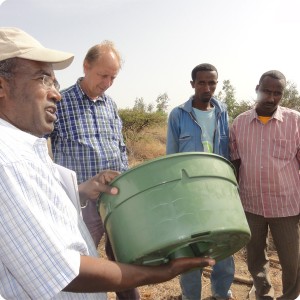 19 Mr Gebremedhin Woldewahid from ILRI Addis Abbeba translates the instruction in Amharic language