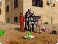 20161119   6 UM Alfahad Al Alwan doesn   t have her garden fenced yet  so we used the GrowSafe  Green Tube  to protect the grape against animals