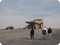 4 Enormous trucks transport the mine spill to mine dumps