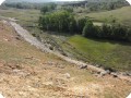 7 The dumped rocks are covered again with the original top layer which we reforest with the help of the Groasis waterboxx