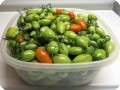2. 20160206 Several hundreds of Juliet tomatoes Bill had to discard to get the plant ready for his 2nd year of growth. In just two days indoors  some of the greens are ripening