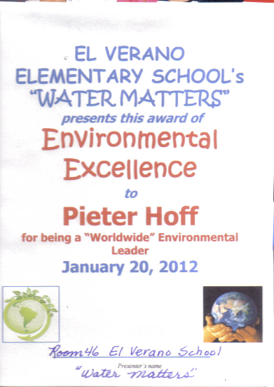 Environmental Excellene Award 2012