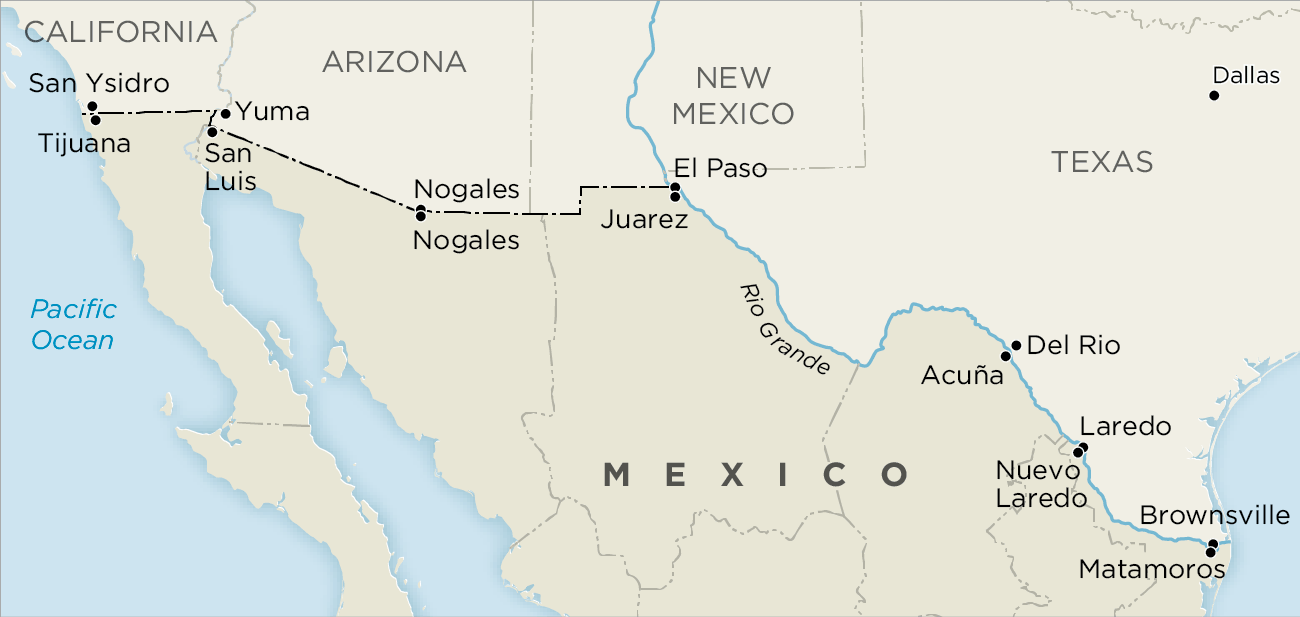 border between mexico and the USA