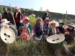 37 Planters in Qinghai China with Waterboxx plant cocoons